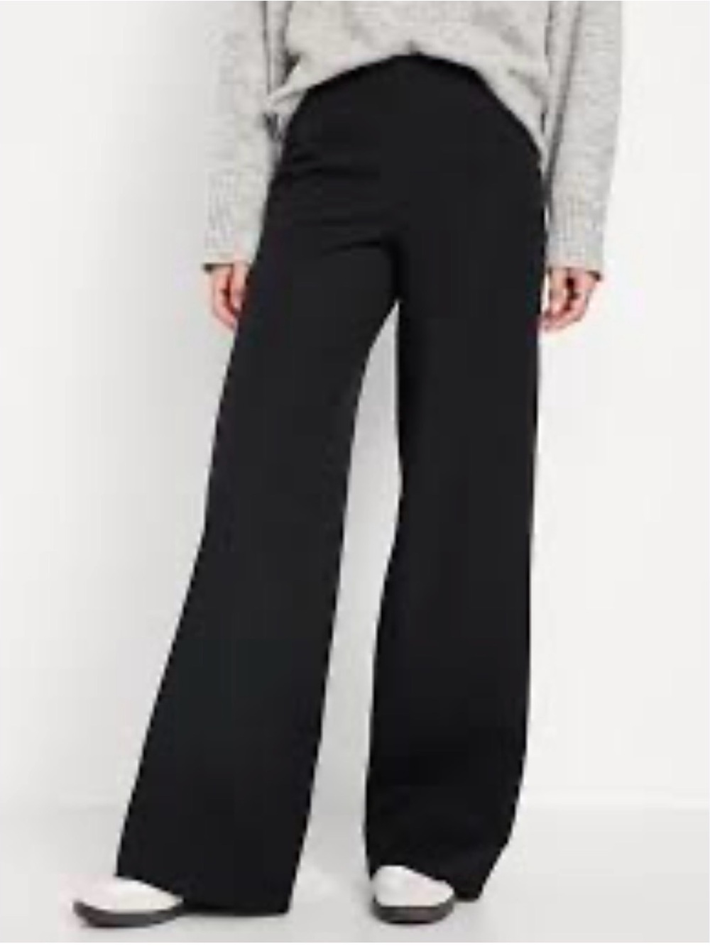 Old Navy High-Waisted Pull-On Pixie Super Wide-Leg Pants black jack 2X